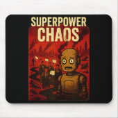 Tapis De Souris Super Wer Chaos Dystoan Satire War Consequences Gi (Devant)