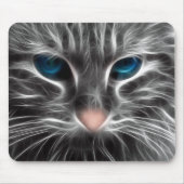 Tapis De Souris Superbe Chat aux Yeux Bleus (Devant)
