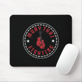 Tapis De Souris Superbe conception de combat de Muay Thai Kickboxe (Avec souris)