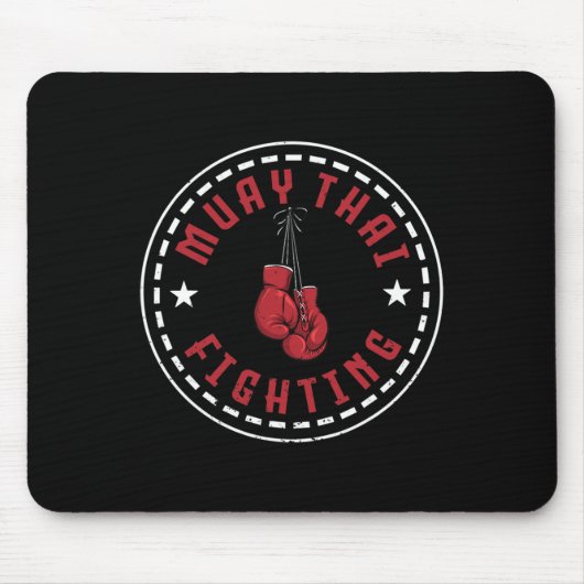 Tapis De Souris Superbe conception de combat de Muay Thai Kickboxe (Devant)