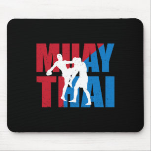 Tapis De Souris Superbe conception de combattant de Muay Thai pour