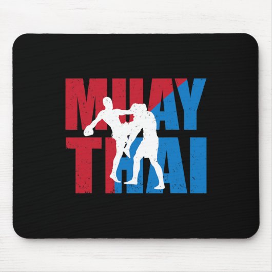 Tapis De Souris Superbe conception de combattant de Muay Thai pour (Devant)