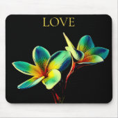 Tapis De Souris Superbe Plumeria Aquarelle Thème Mousepad (Devant)