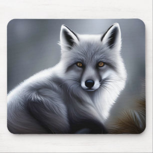 Tapis De Souris Superbe Renard Artique