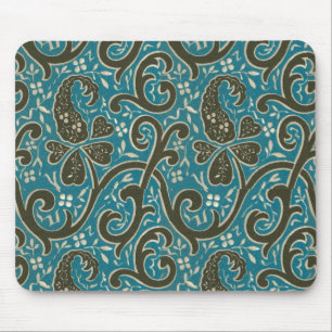 Tapis De Souris Superbe Tissu Floral Vintage Mousepad