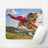 Tapis de souris Superhero Chow Chow (Avec souris)