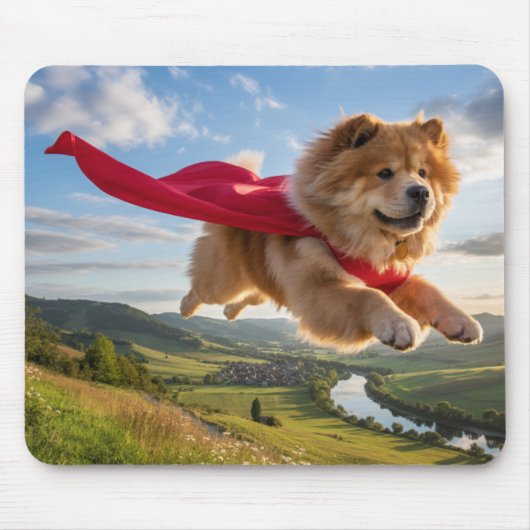 Tapis de souris Superhero Chow Chow (Devant)