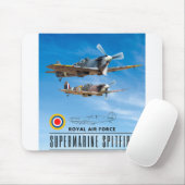 TAPIS DE SOURIS SUPERMARINE SPITFIRE - ROYAL AIR SQUADRON (Avec souris)