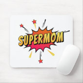 Tapis De Souris Supermom Retro Comic Pop Art | Mousepad (Avec souris)