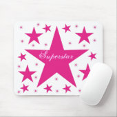 Tapis De Souris Superstar Mousepad, rose (Avec souris)