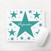 Tapis De Souris Superstar Mousepad, Turquoise (Avec souris)