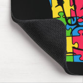 Tapis De Souris Support Autism Love Sign Language (Coin)