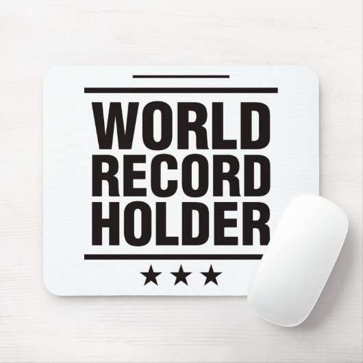 Tapis De Souris Support de record mondial ! (Avec souris)