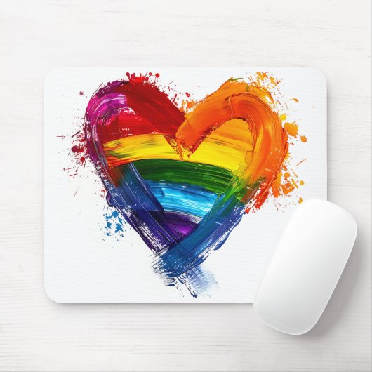 Tapis De Souris Support LGBTQ (Avec souris)
