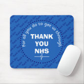 Tapis De Souris Support personnalisable NHS Merci (Avec souris)
