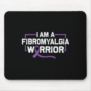 Tapis De Souris Support Purple Ribbon Warrier De Fibromyalgia Awar
