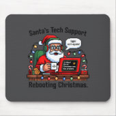 Tapis De Souris Support Santa Rebooting Tech s Joke (Devant)