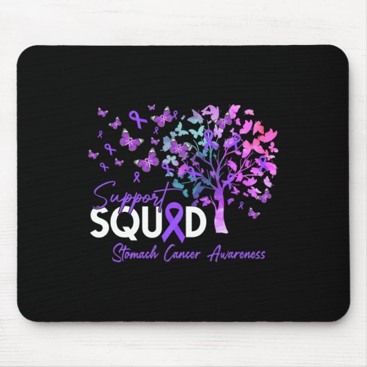 Tapis De Souris Support Squad Fall Tree Periwinkkle Ruban Stomach (Devant)