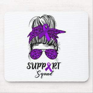 Tapis De Souris Support Squad Messy Bun Warrior Heimerheimer Aware