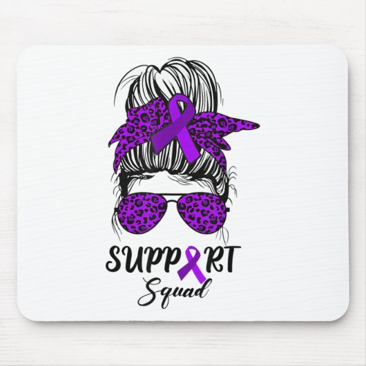 Tapis De Souris Support Squad Messy Bun Warrior Heimerheimer Aware (Devant)