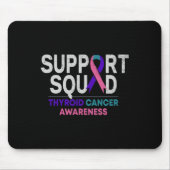Tapis De Souris Support Squad Thyroide Cancer Awareness Month Ribb (Devant)