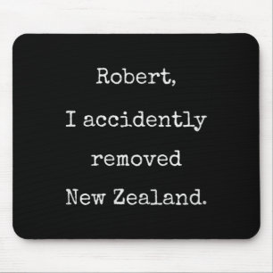 Tapis De Souris Supprimé Nz par Accident - Humour de Marcus Vr Cha