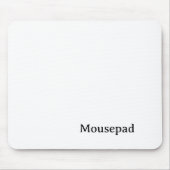 Tapis De Souris Supprimer ce texte et ajouter votre propre concept (Devant)
