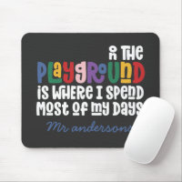 Sur le terrain de jeu typographie moderne cadeau e