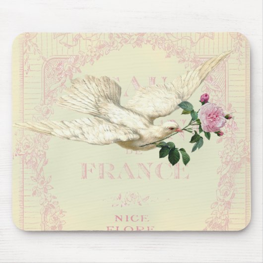 Tapis De Souris Sur les ailes d'une colombe (Devant)