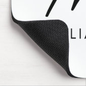 Tapis De Souris Sur Mesure, Mme Est. Script élégant moderne nouvel (Coin)