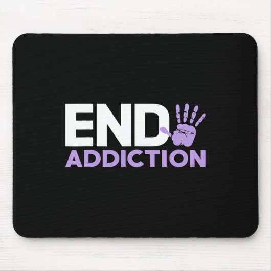 Tapis De Souris Surdose de sensibilisation à la fin de la dépendan (Devant)