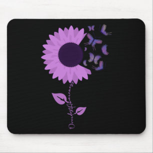 Tapis De Souris Surdose de tournesol violet de papillon