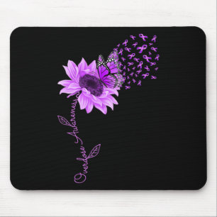 Tapis De Souris Surdose de tournesol violet de papillon