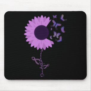 Tapis De Souris Surdose de tournesol violet de papillon