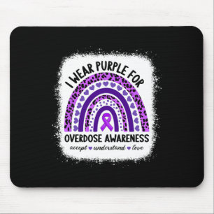 Tapis De Souris Surdose Je Porte du Violet pour la Sensibilisation