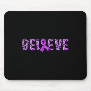 Tapis De Souris Surdose Leopard - Purple Ribbon Support Croire