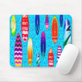 Tapis De Souris Surf boards 1 Mousepad (Avec souris)