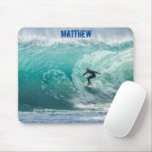 Tapis De Souris Surf de vague surfeur  (Avec souris)