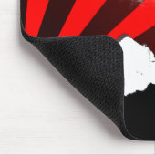 Tapis De Souris surf des neiges. rouge (Coin)