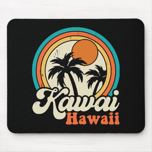 Tapis De Souris Surf Kawaii Hawaï (Devant)