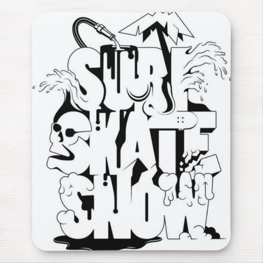 Tapis De Souris Surf Patinage Snow mousepad (Devant)