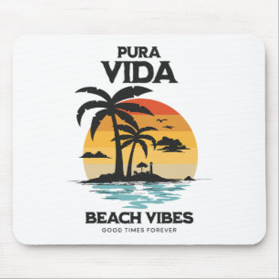 Tapis De Souris Surf Pura Vida, Costa Rica, Surf Pura Vida