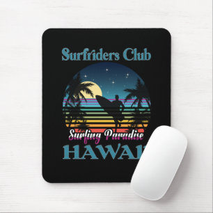 Tapis De Souris Surf riders Club, Surfing Paradise, Hawaï