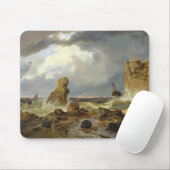 Tapis De Souris Surf sur une côte rocheuse, 1835 (Avec souris)