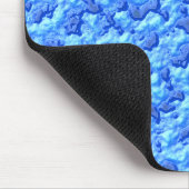 Tapis De Souris Surface abstraite bleue rugueuse (Coin)