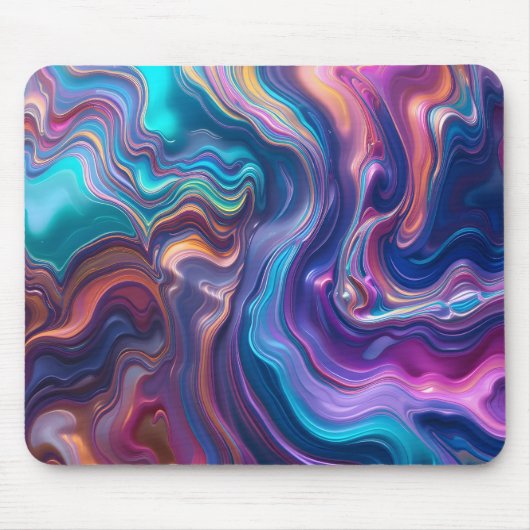 Tapis De Souris Surface de bulle Iridescente (Devant)