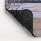 Tapis De Souris Surface gelée | Po River, Piémont, Italie (Coin)