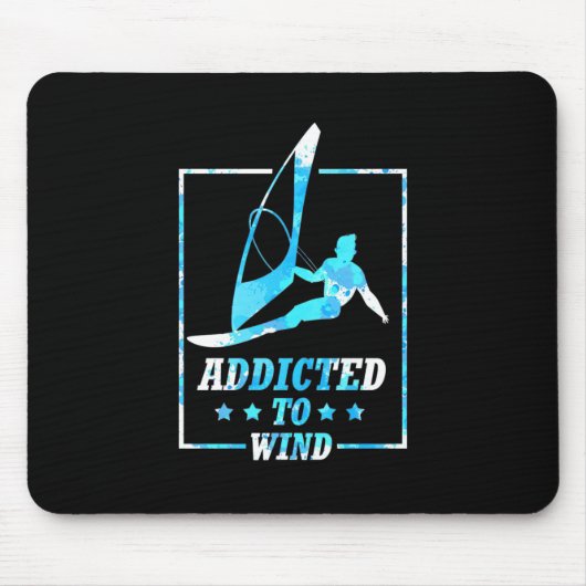 Tapis De Souris Surfer Addicité Au Vent (Devant)
