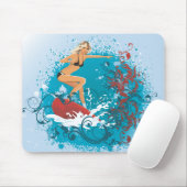 Tapis De Souris Surfer Girl 1 Mousepad (Avec souris)