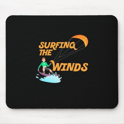 Tapis De Souris Surfer les vents (Devant)